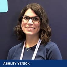 Ashley Yenick and the text Ashley Yenick