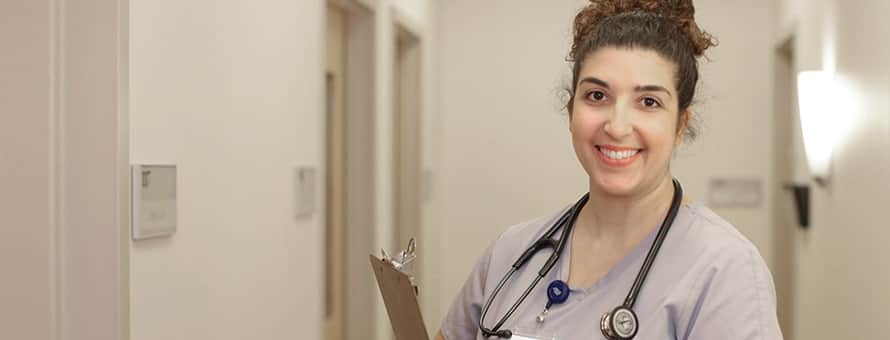A nurse practitioner
