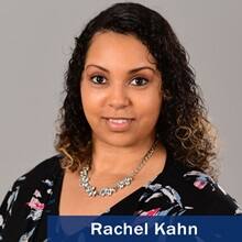 Rachel Kahn and the text Rachel Kahn.