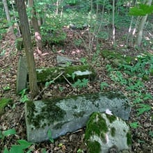 Grave stones at the Bialystok Cemetery in need of restoration.