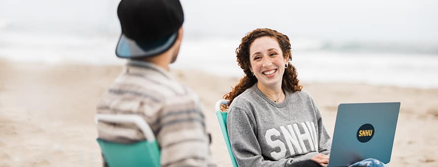 Two students talking