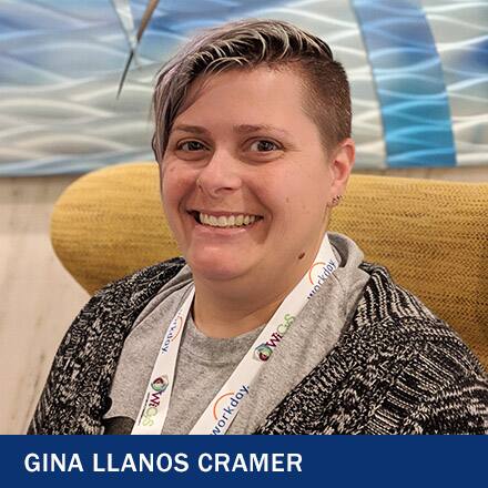 Gina Llanos Cramer and the text Gina Llanos Cramer