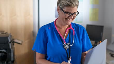 Online college graduate Kristina Libby, who earned her nursing degree at Southern New Hampshire University