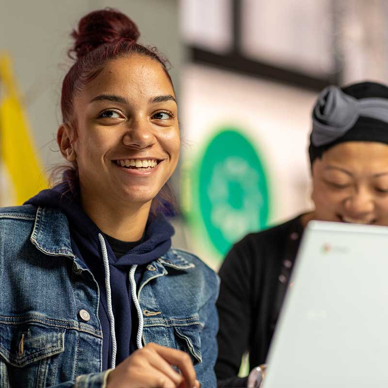 A student working on an assignment