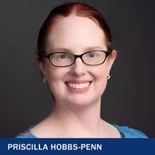 Priscilla Hobbs-Penn and the text Priscilla Hobbs-Penn.